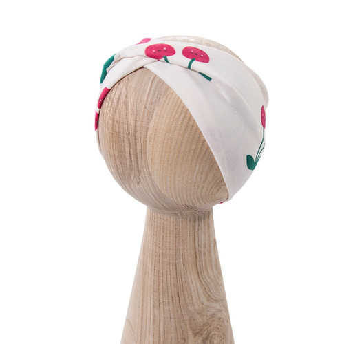 Детска лента за коса момиче Eevi Cherry памук еластична