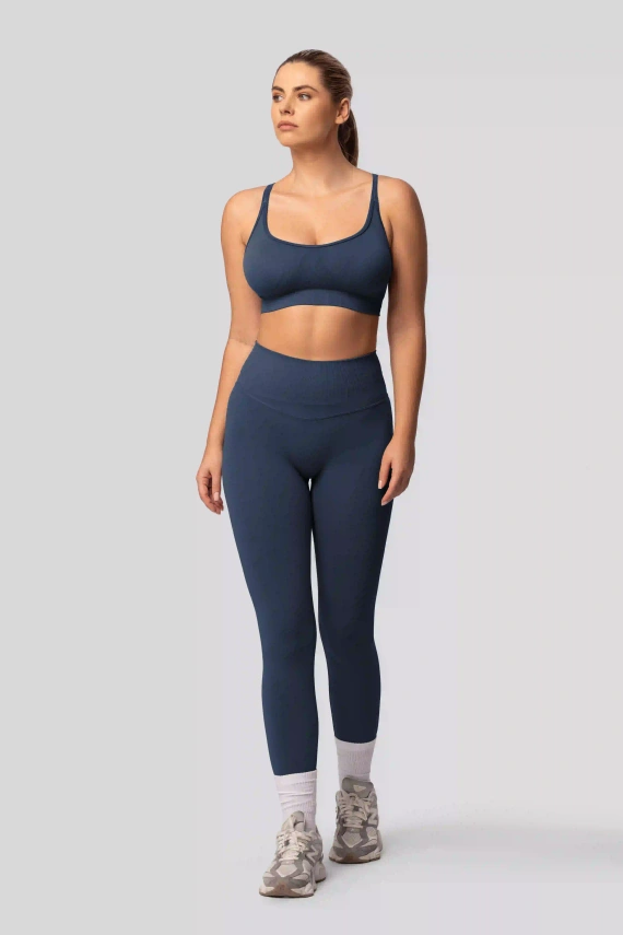 Клин push-up Spaio PRO висок талия плътен моделиращ navy blue