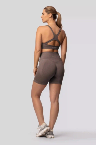 Spaio PUSH-UP PRO моделиращи безшевни шорти фитнес висок колан taupe