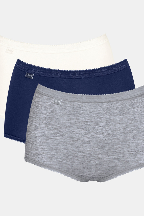 Basic+ Maxi C3P Sloggi дамски слип - V017 сиво-тъмно синьо-екрю