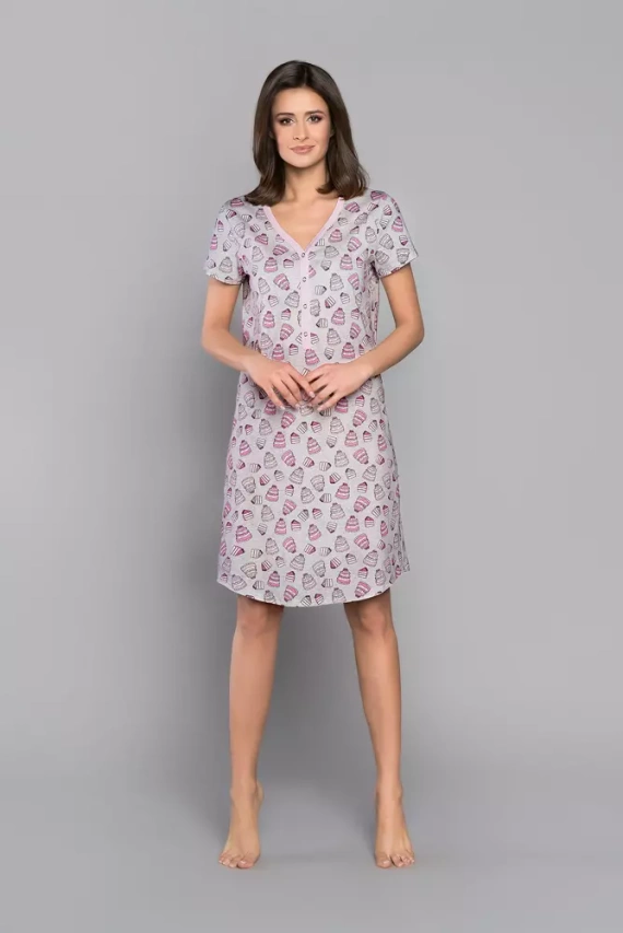 Dolce Дамска риза с къс ръкав Италианска мода - принт 