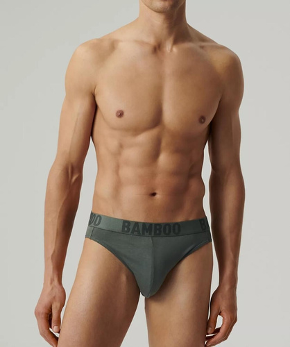 3MP-199 Slipy męskie Atlantic -khaki-czarny-beżowy