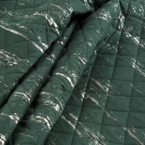 Декоративно покривало Blink 1 Design91 тъмно зелено/сребристо