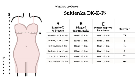 DK-K-P7 DKaren памучна рокля - фуксия