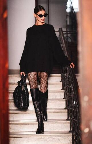 Дамски чорапогащник Carino Vaneziana - nero