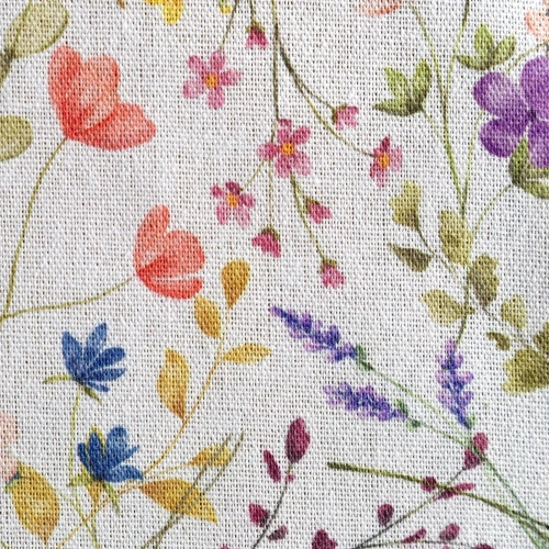 Покривка ANNA Eurofirany водоустойчива бяло-лилави цветя