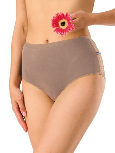 Дамски бикини LPF 112 Key maxi bikini от памук – удобен 2-пак с дантела