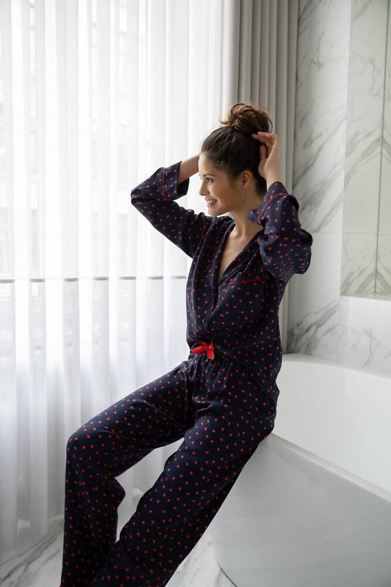 Дамска пижама Sophia Sensis - тъмносиня