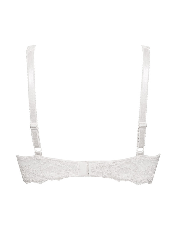 2442 Biustonosz Wonderlace – koronkowy, miękki, z fiszbinami i regulacją Sielei biały