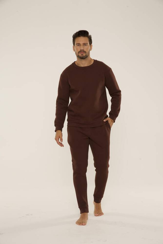 813 Indigo Мъжки спортен костюм от De Lafense - шоколад