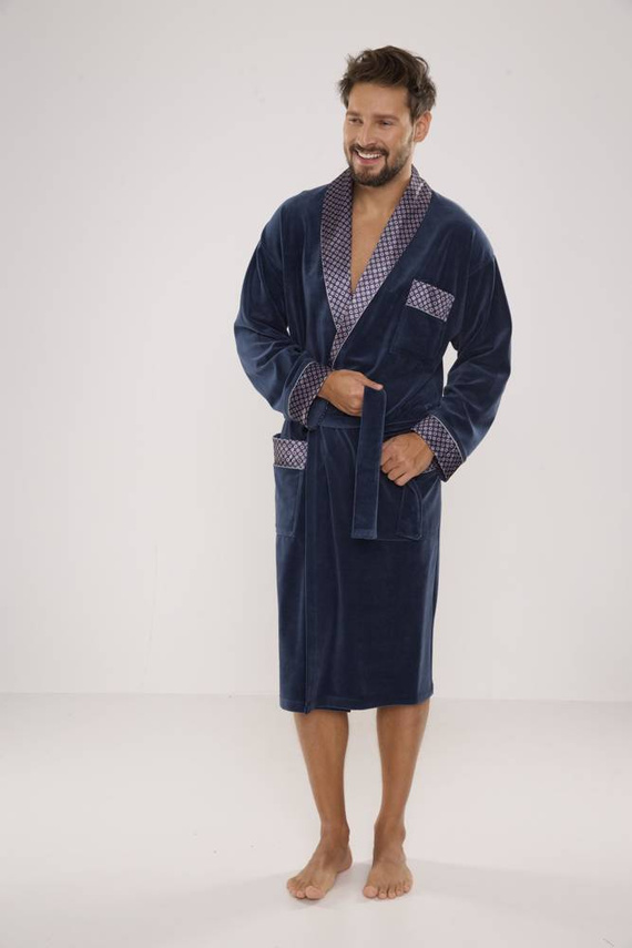 773 Мъжки форекс халат за баня Bonjour - деним