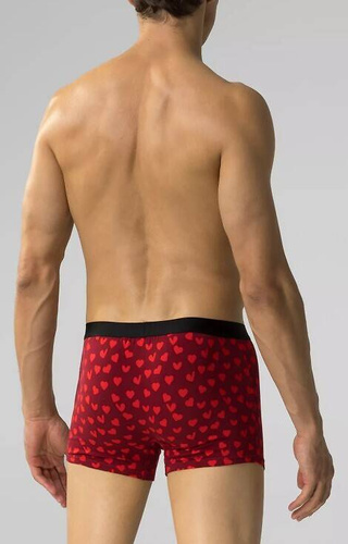 2GMH-026 Мъжки боксерки Atlantic - черно - бордо