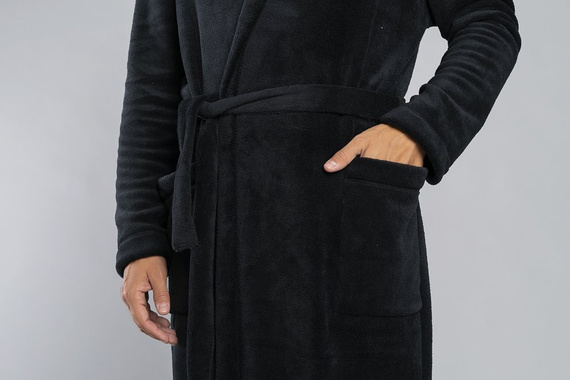 Mimas Мъжки халат с качулка Италианска мода - камила 