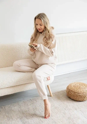 Комплект дамски анцуг Randi Dkaren - бежов