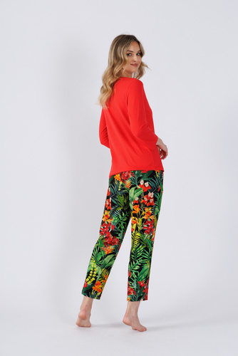 1489 Дамска пижама Isbel Leveza червена