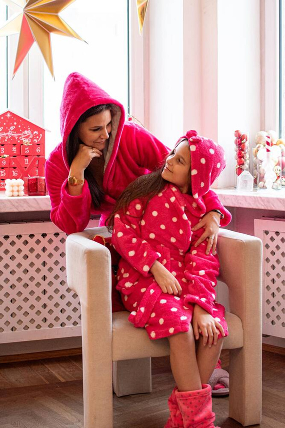 998 Детски халат с папийонка Forex - син