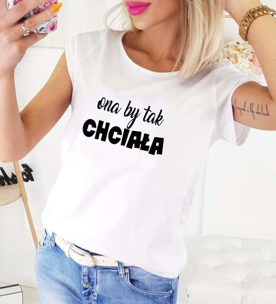 Bluzka dla mamy "ONA BY TAK CHCIAŁA" Moocha czarny