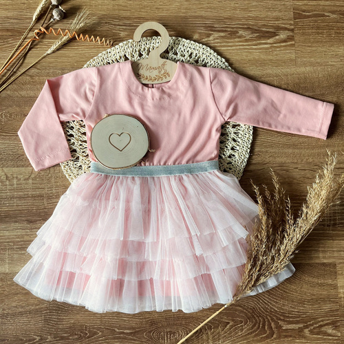 SW051 Рокля с дълъг ръкав Mamatti