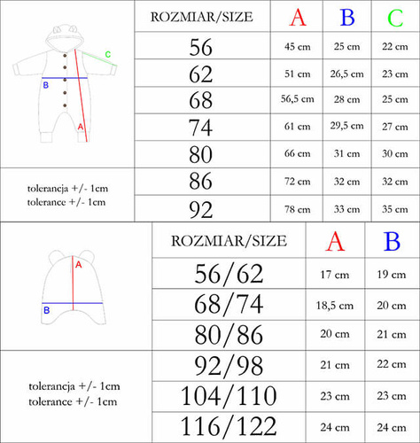 141297 Pajac polarowy + czapka Nicol