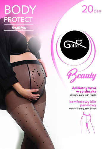 Микрофибърен чорапогащник Gatta Body Protect Beauty модел 02 20 den - nero
