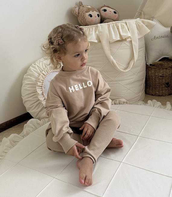 Детски раиран клин Yosoy - карамел