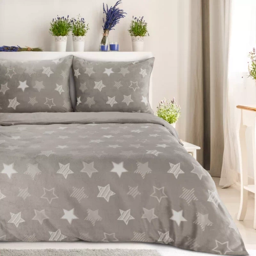 Спално бельо от велур Flano 4 звезди Eurofirany beige