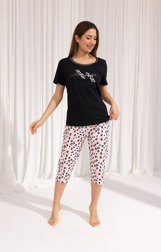 689 Дамска пижама Regina - черна