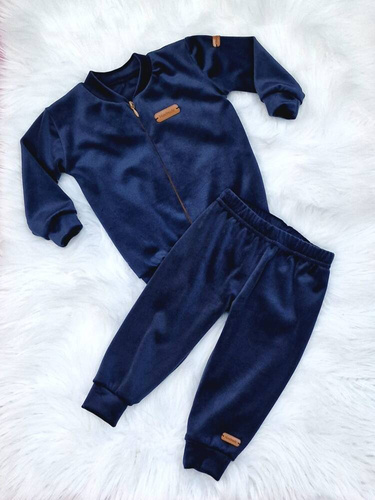 Тъмносин детски анцуг Hand Made Bambarillo