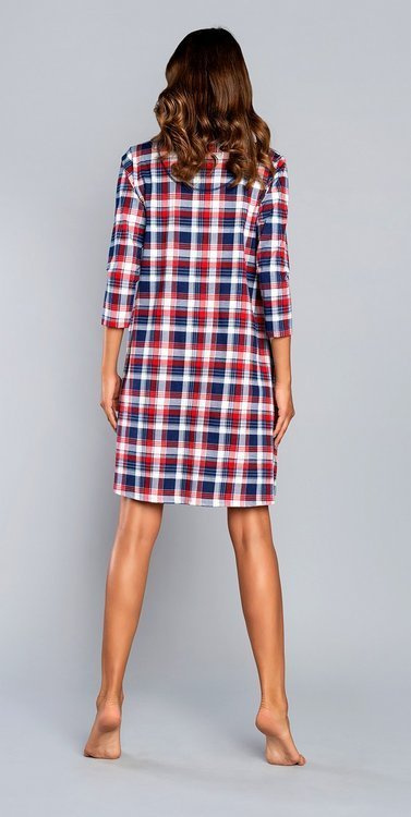 Rugia нощница за майчинство и кърмене 3/4 ръкав Италианска мода - червено 