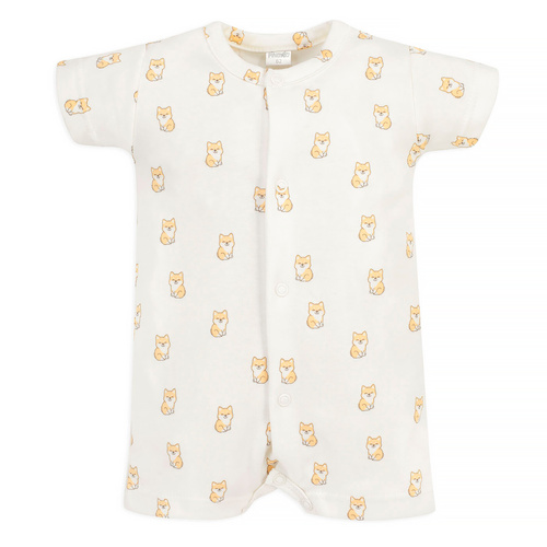 Lovely Day Rampers с цип Pinocchio - кучета в цвят екрю