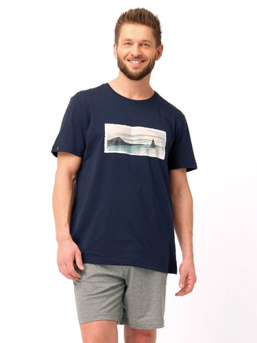 MNS 606 Мъжка пижама Key, графит