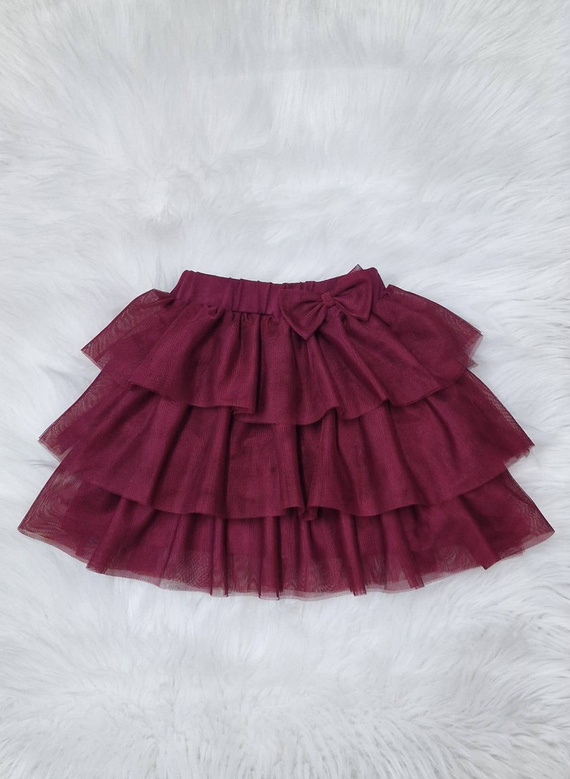 Тюлена пола Mia Bambarillo в бордо – момичешка, елегантна и лека