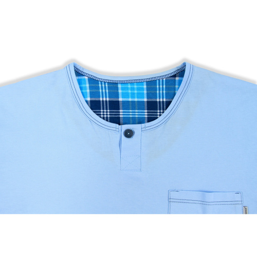 2629/13 Мъжка пижама, къс ръкав, къс панталон Sesto Senso син