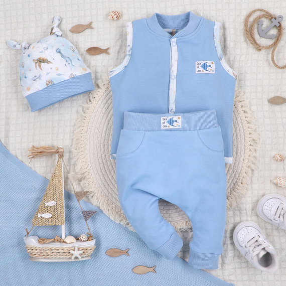 ABN-5457 Детски спортен панталон Nini Sea Of Joy – органичен памук, удобен колан