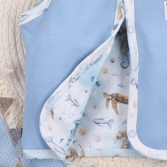 ABN-5458 Sea Of Joy Nini жилетка – органичен памук, удобно закопчаване