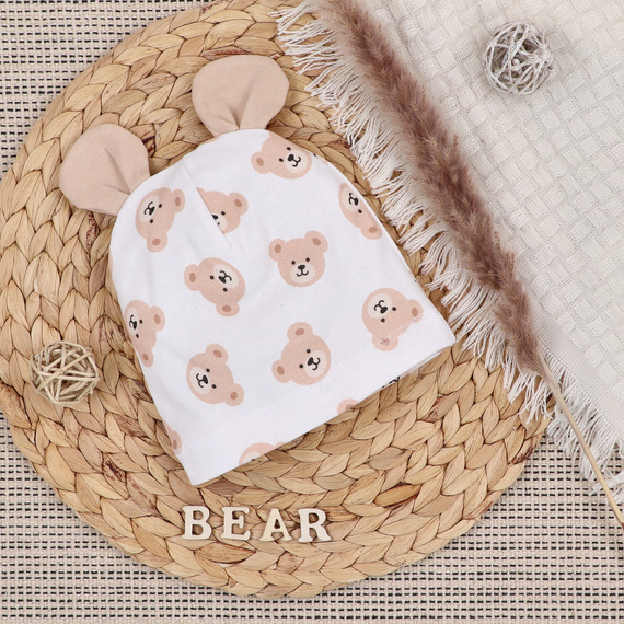 ABN-5367 Шапка от органичен памук Sweet Bears Nini