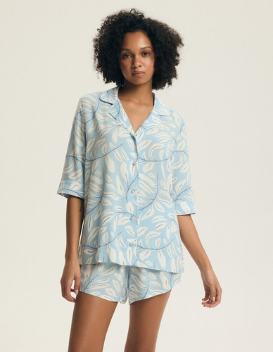 Дамска пижама 44482 Estes 100% вискоза с копчета