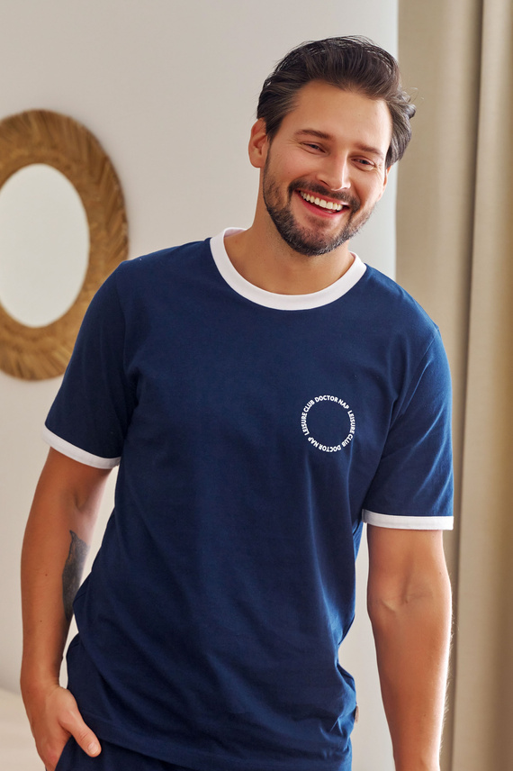 7218 Мъжка пижама Doctor Nap - тъмносиня
