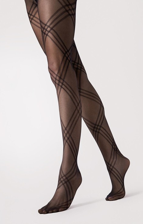 G6125 Чорапогащи Tess Fiore – шарени 30 den, микрофибър, елегантни