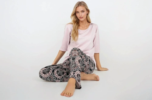 Розова дамска пижама Desert Rose Momenti Per Me