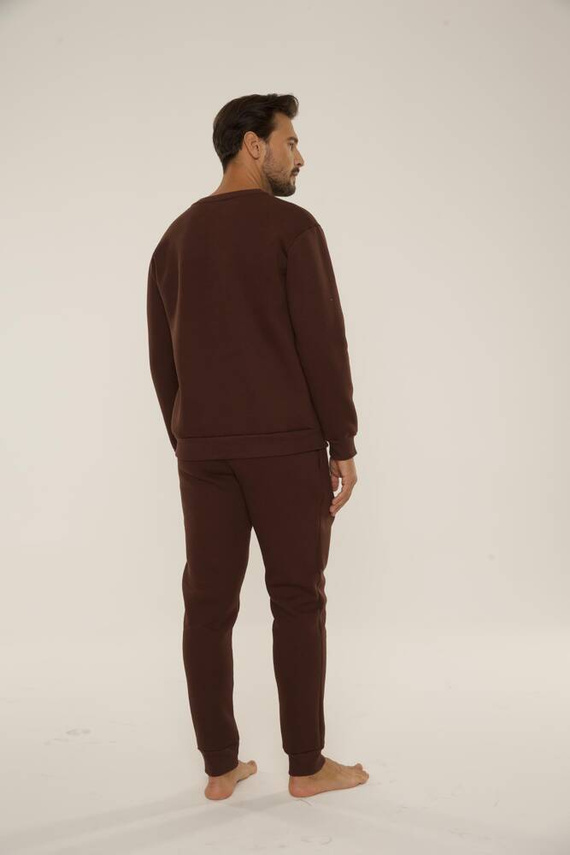 813 Indigo Мъжки спортен костюм от De Lafense - шоколад