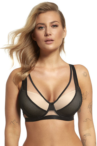 2350 Kopa Lupoline push-up сутиен - черно бежово