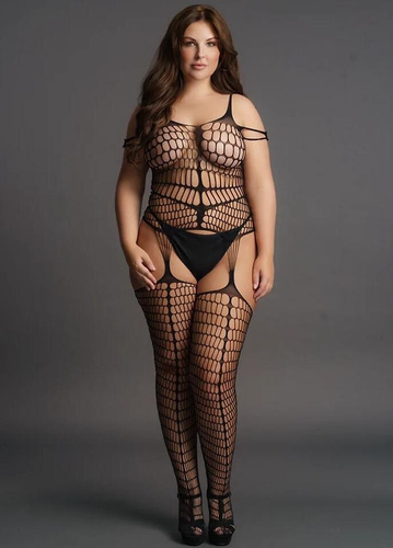 Bodystocking DES021 Le Désir plus size секси боди от мрежа