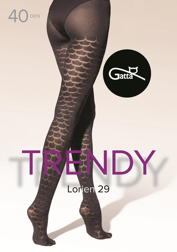 Чорапогащник Lorien 29 Gatta – 40 den, модел на вълни, мат