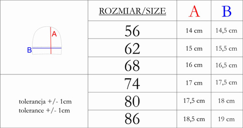214055 Муки Бебешка шапка с възел Никол