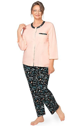 262 Olga II Дамска пижама 7/8 Martel - оранжева