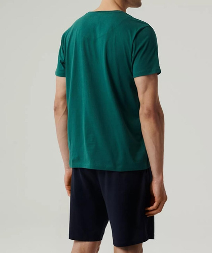 NMP-379 Мъжка пижама с къс ръкав, Атлантик-изумрудено морско синьо