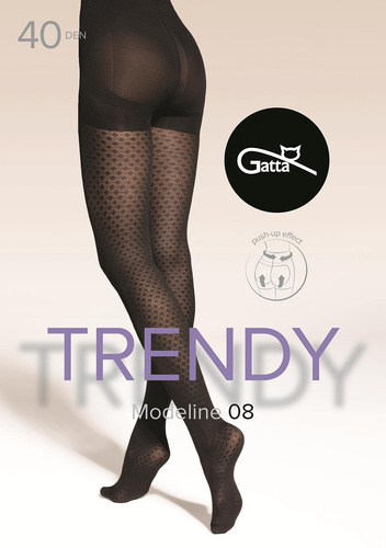 Чорапогащник Modeline 08 Gatta – 40 den, оформяща лицева опора, каре