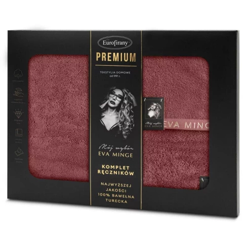 Venus 3 Комплект първокласни кърпи Eva Minge Eurofirany - керемидено червено