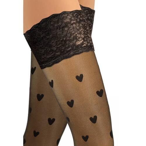 PD03 Самоносещи чорапи 20 den Sesto Senso черни